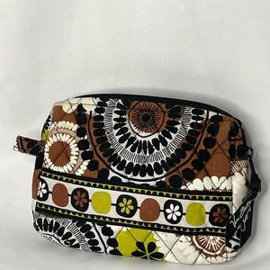 Vera Bradley Coco Moss quilted cosmetic bag like new!